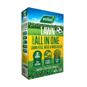 Westland Aftercut All in One Lawn Feed, Weed and Moss Killer 80m2